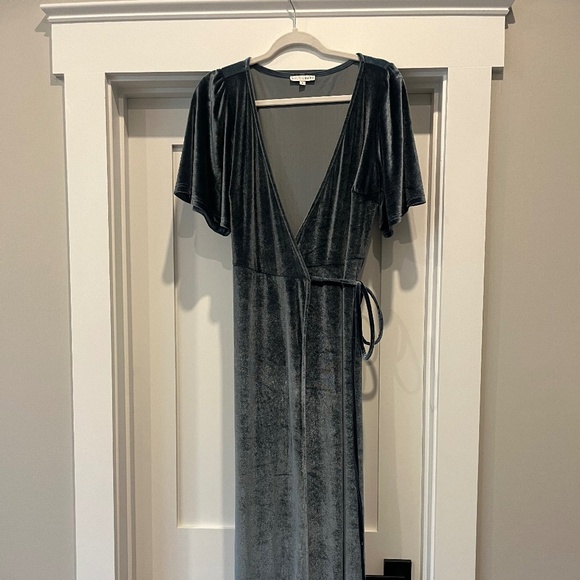 Baltic Born: Meghan Velvet Wrap Maxi Dress - Picture 1 of 2